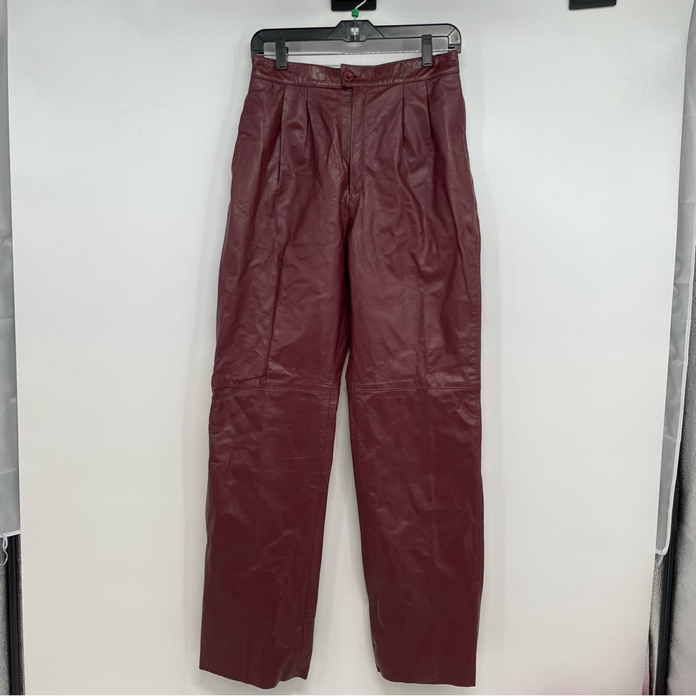 NWT Vtg Marco Morani Leather Lined  Moto Pants Women's Size 5/6  Motorcycle